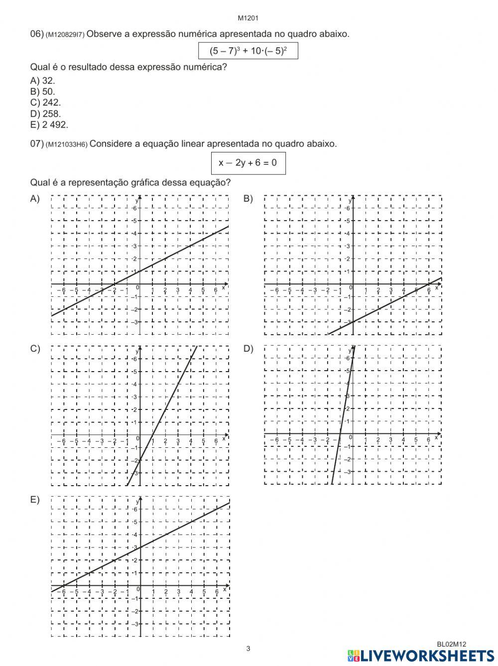 Matemática REVISÃO