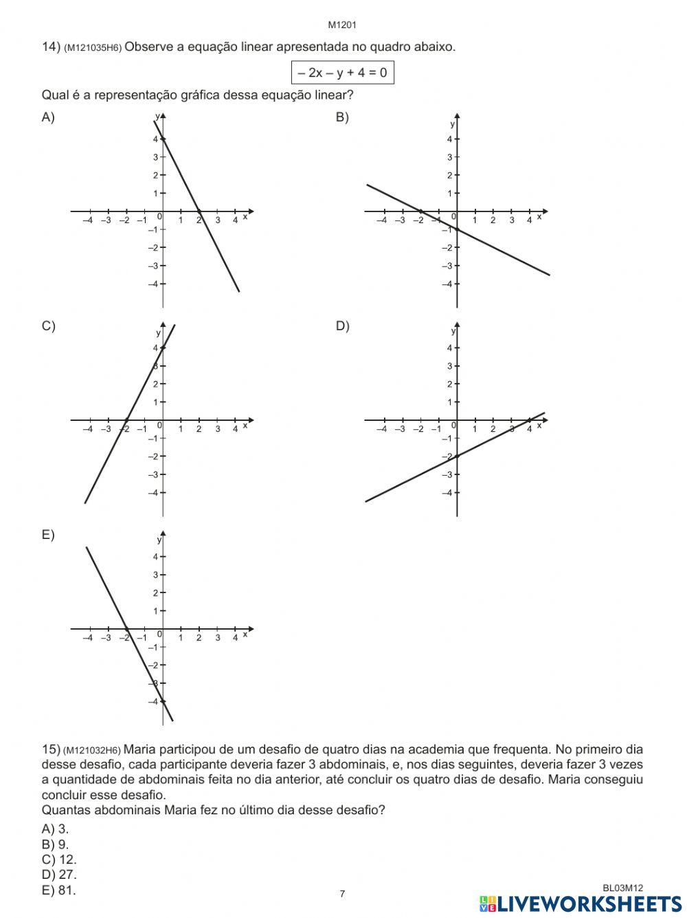 Matemática REVISÃO