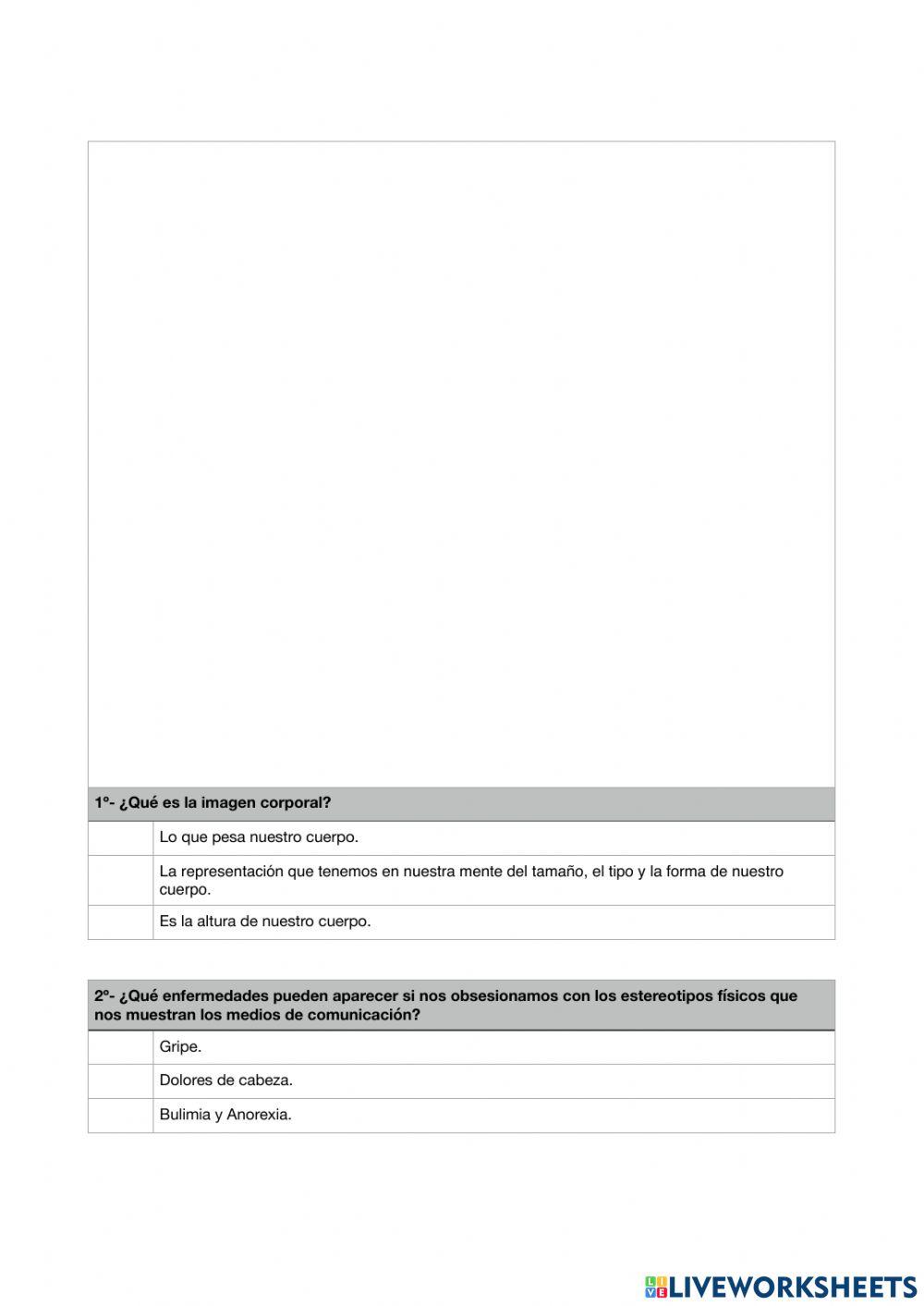 Actitud crítica ante las modas y la imagen corporal de los modelos publicitarios - 6º