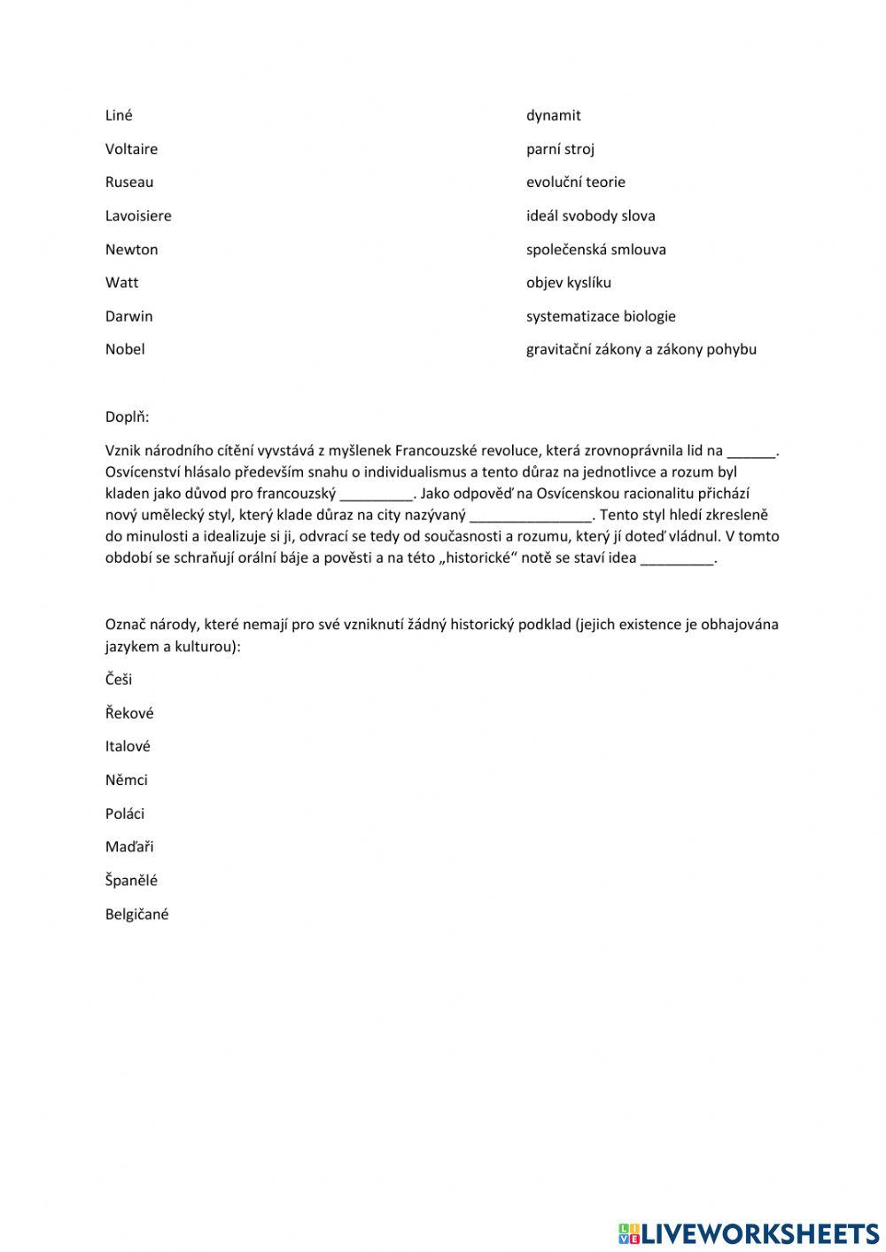 Kultura 17-19. stol.