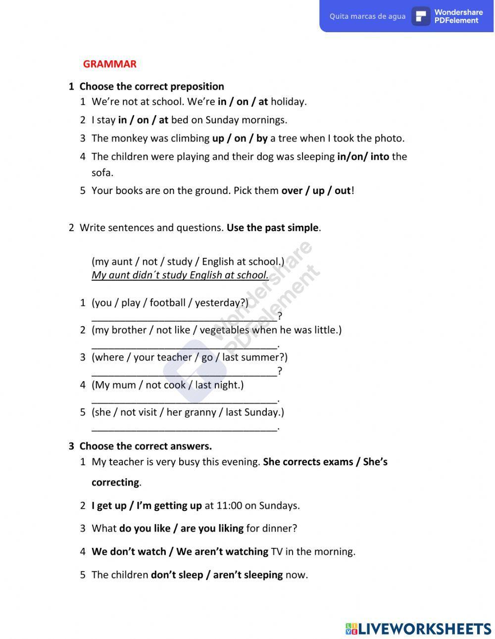 English + 2 .units 1 to 4