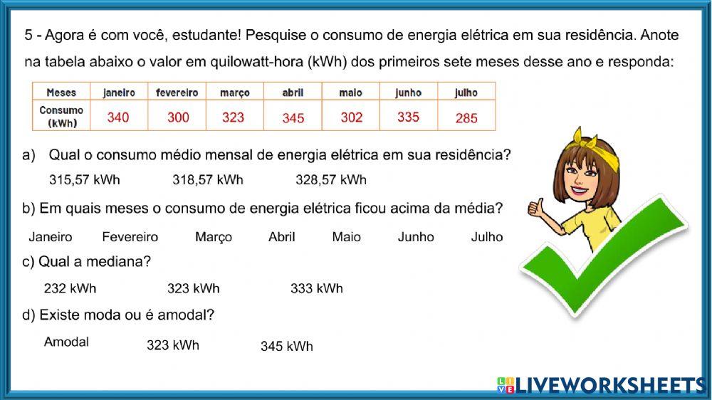 Média, mediana e moda