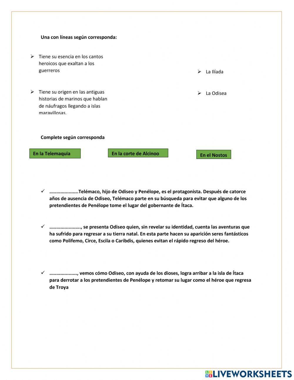 Epica griega: La odisea