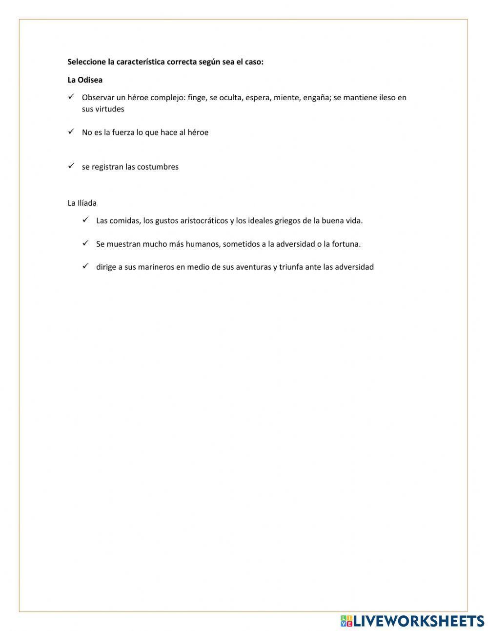 Epica griega: La odisea