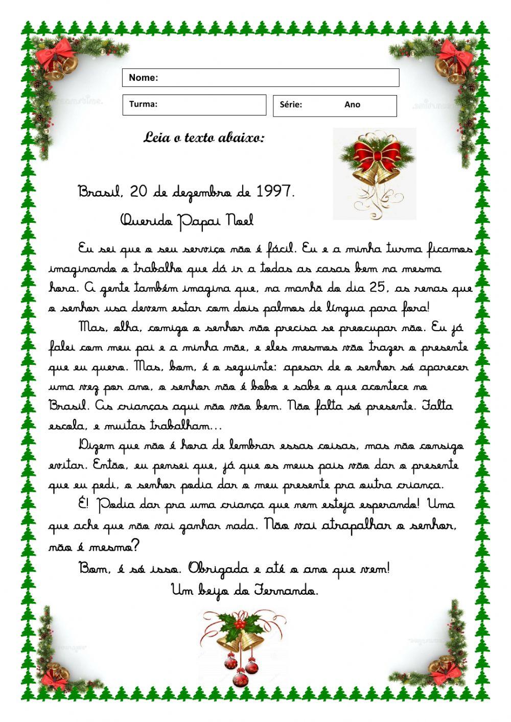 Atividades: Natal