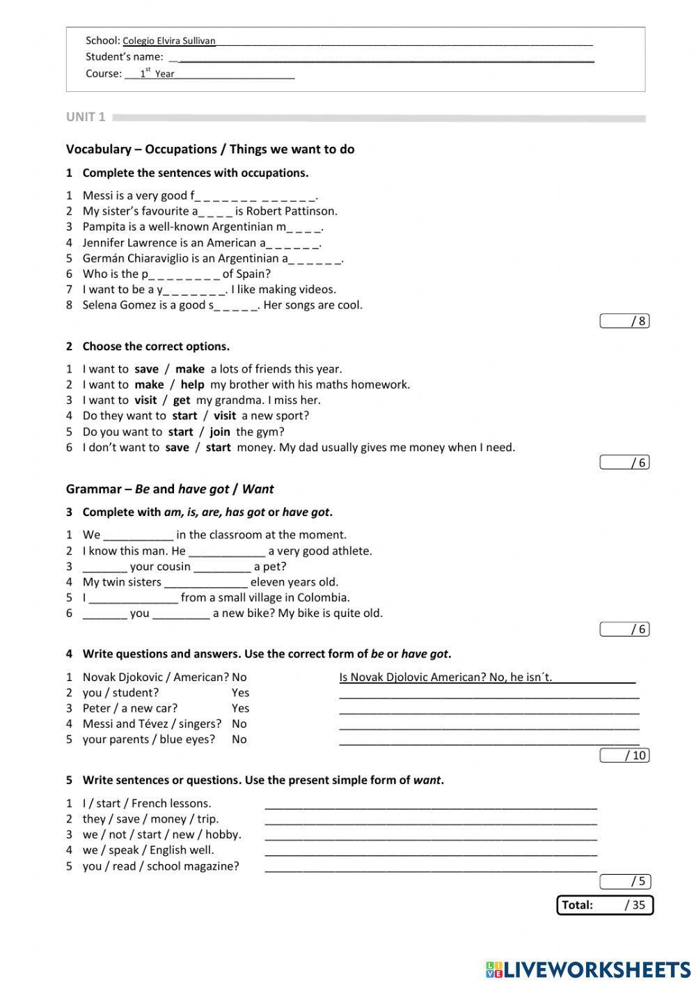 FINAL ACTIVITY UNIT 1 -ON THE PULSE 1-
