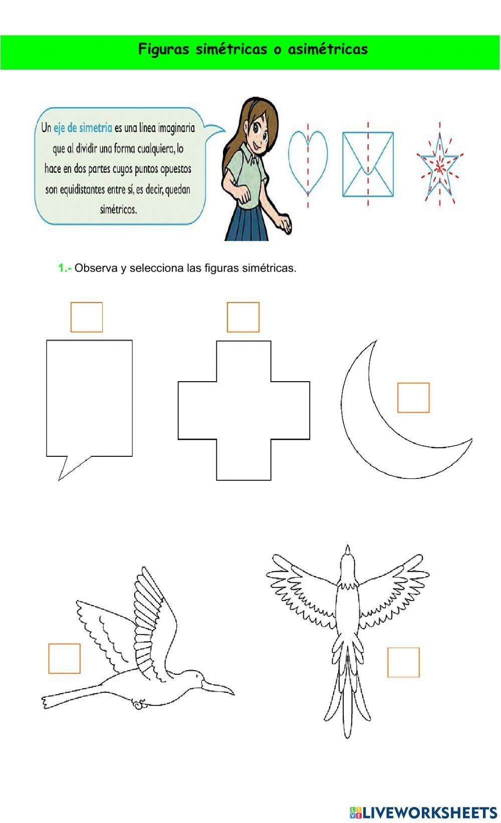 Figuras simétricas o asimétricas