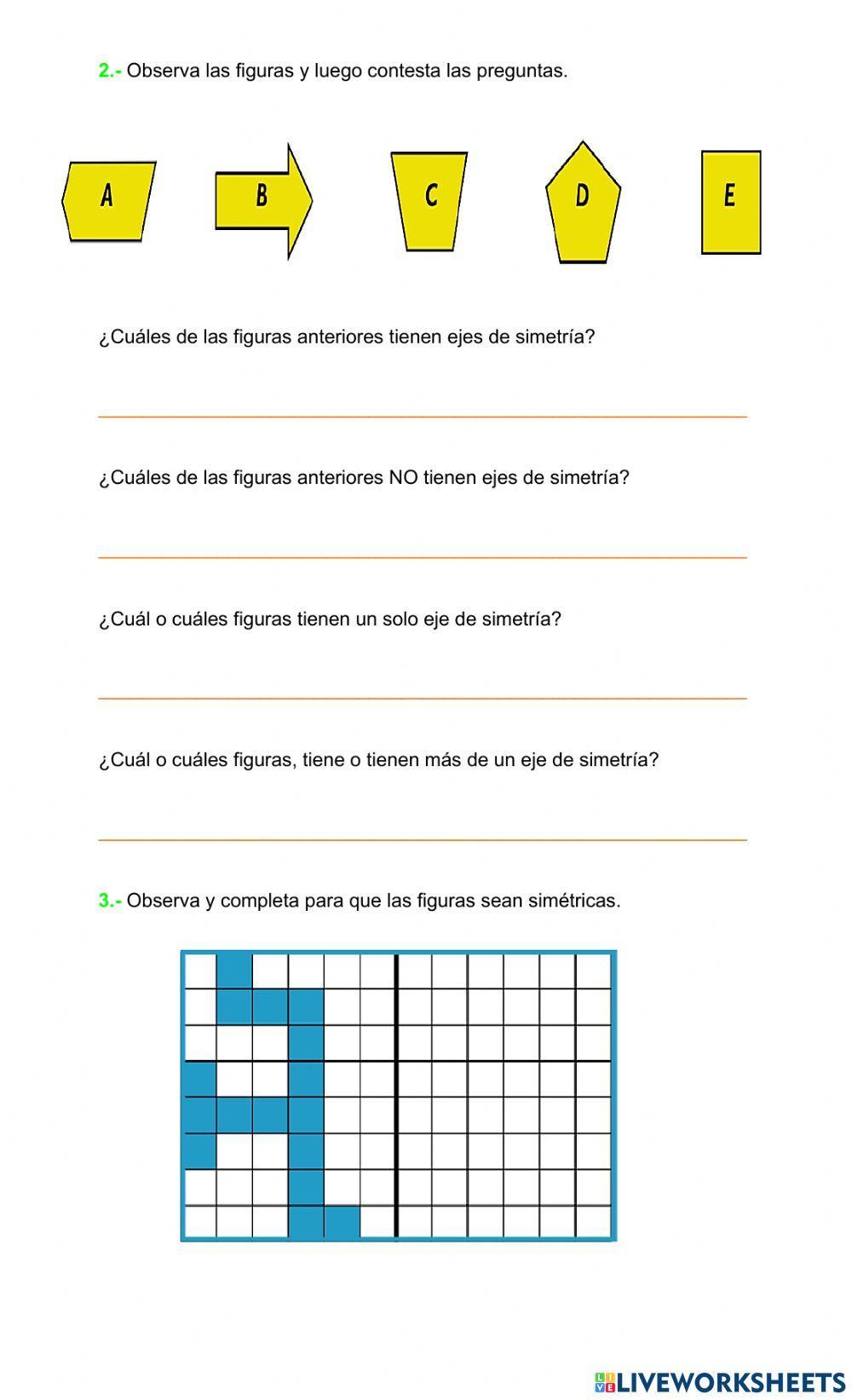 Figuras simétricas o asimétricas