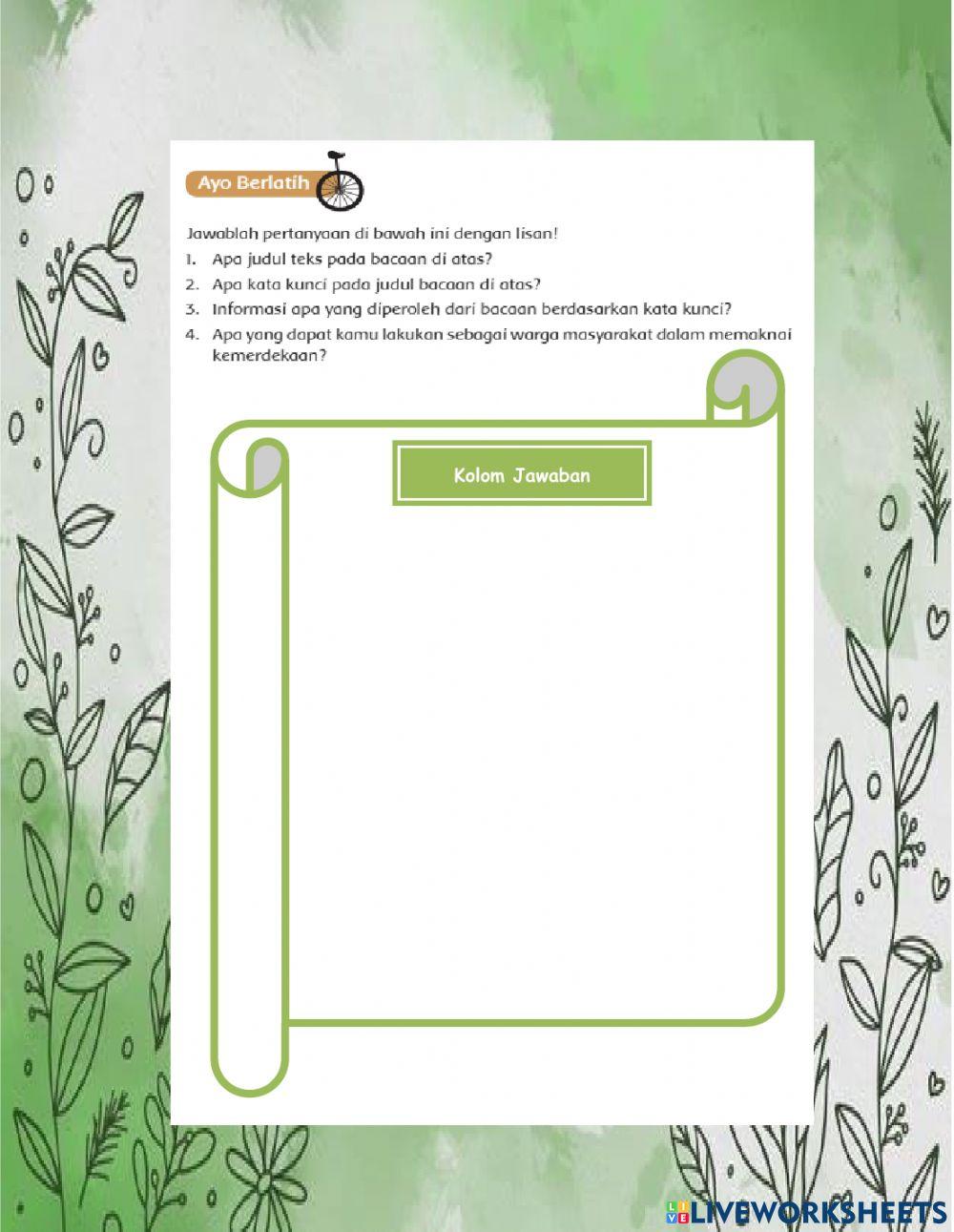 LKPD Kelas VI Tema 6 Menuju Masyarakat Sejahtera Subtema 1 Muatan IPS dan PPKN