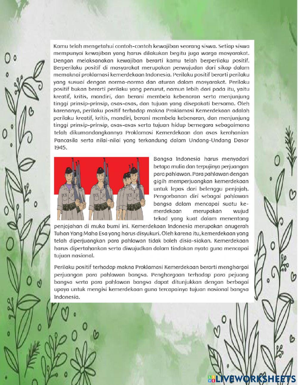 LKPD Kelas VI Tema 6 Menuju Masyarakat Sejahtera Subtema 1 Muatan IPS dan PPKN