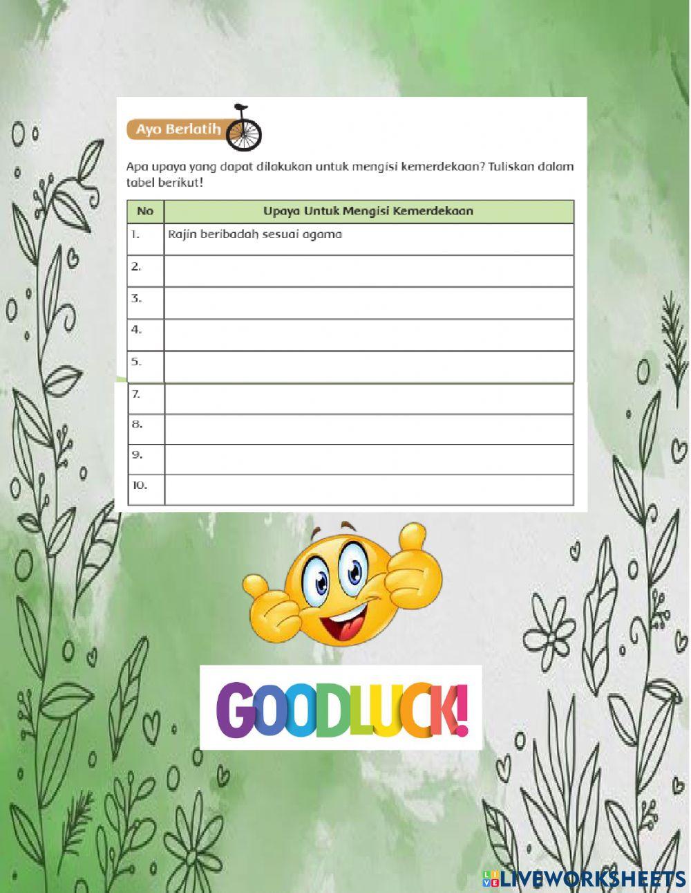 LKPD Kelas VI Tema 6 Menuju Masyarakat Sejahtera Subtema 1 Muatan IPS dan PPKN