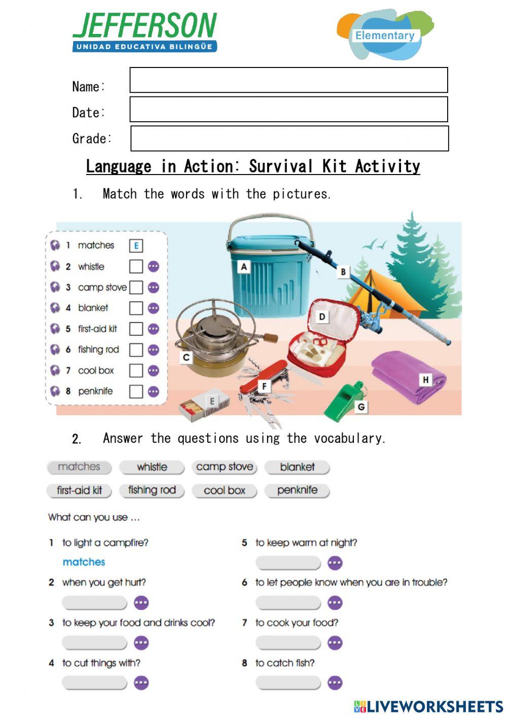 Language in Action: First Aid Kid