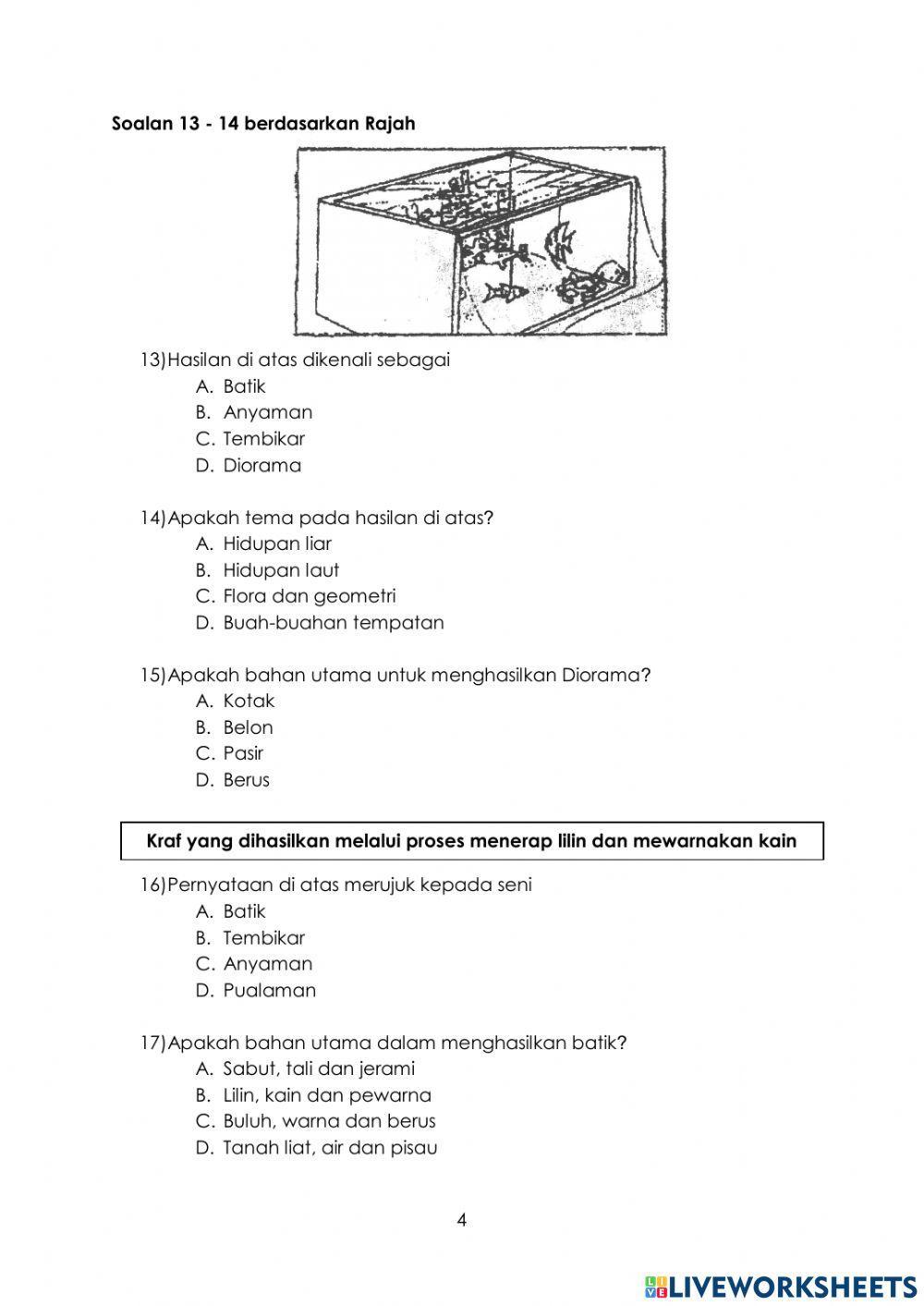 Pentaksiran Sumatif Seni Tahun 6