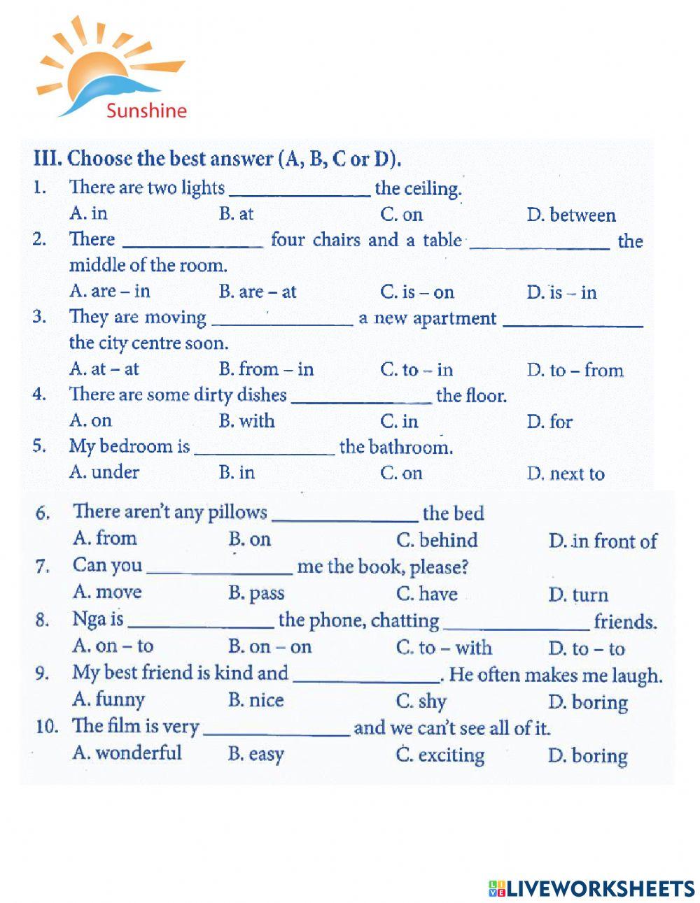 G6 - Test yourself 1