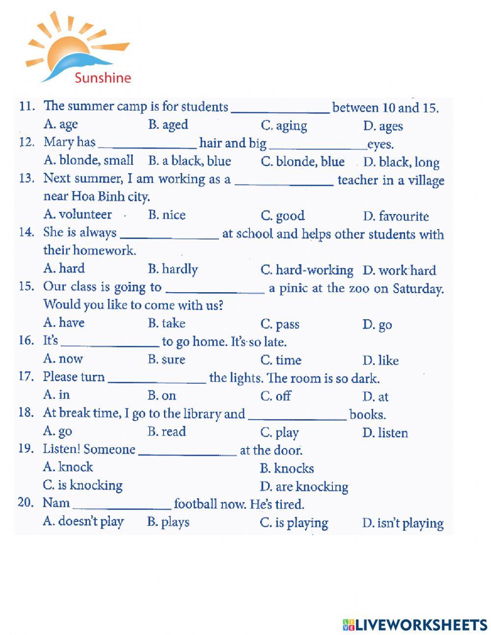 G6 - Test yourself 1