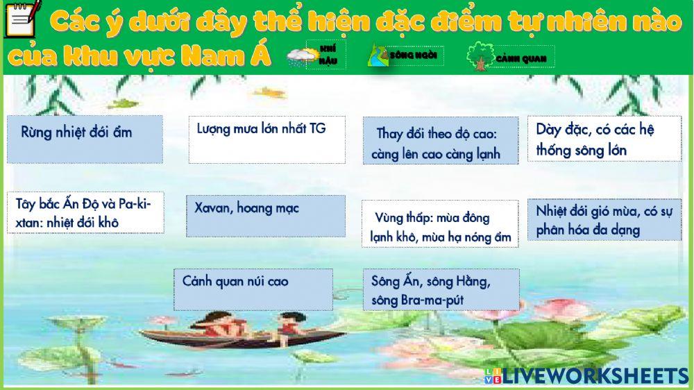 Kiểm tra 15 phút địa 8