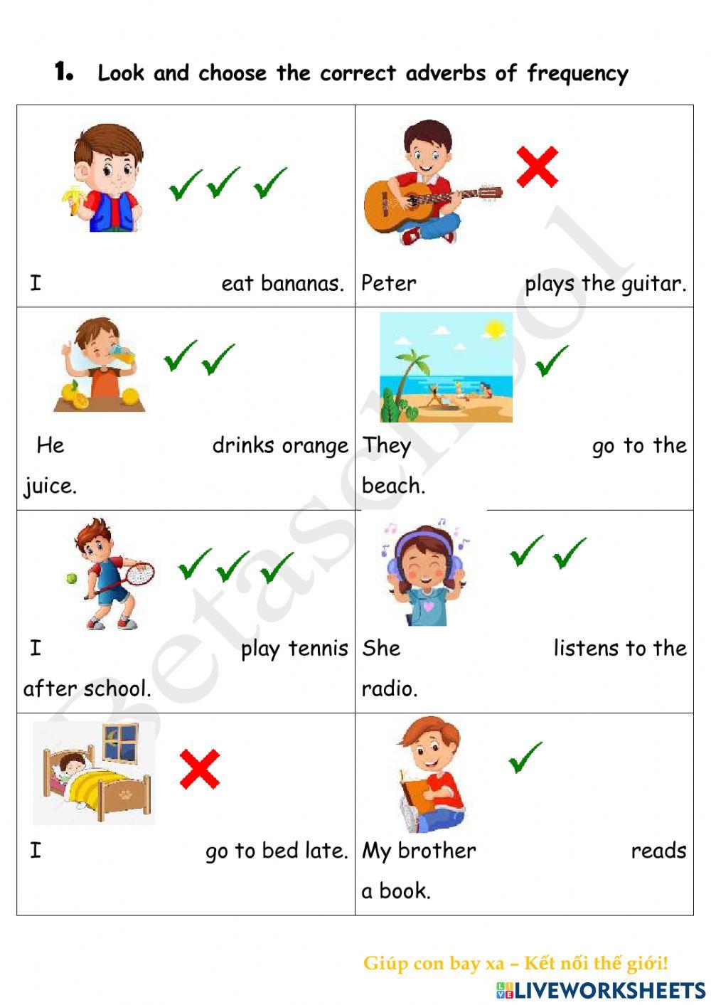 BE3A - Adverbs of frequency - TOPIC 8