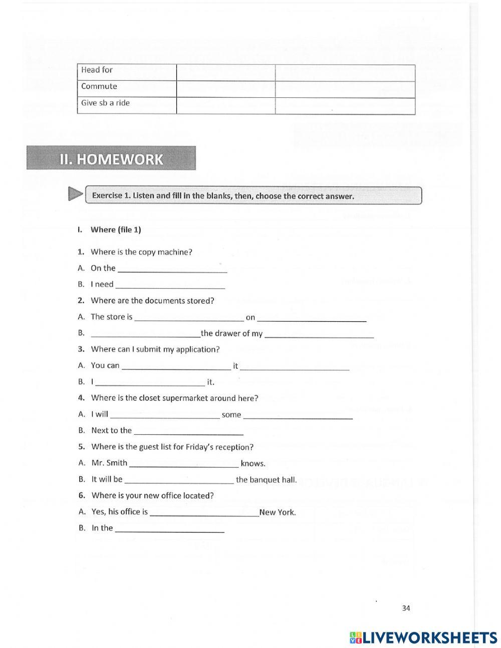 Unit 4: Information Questions