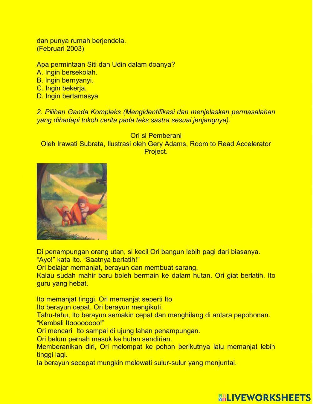 Soal akm literasi level 2