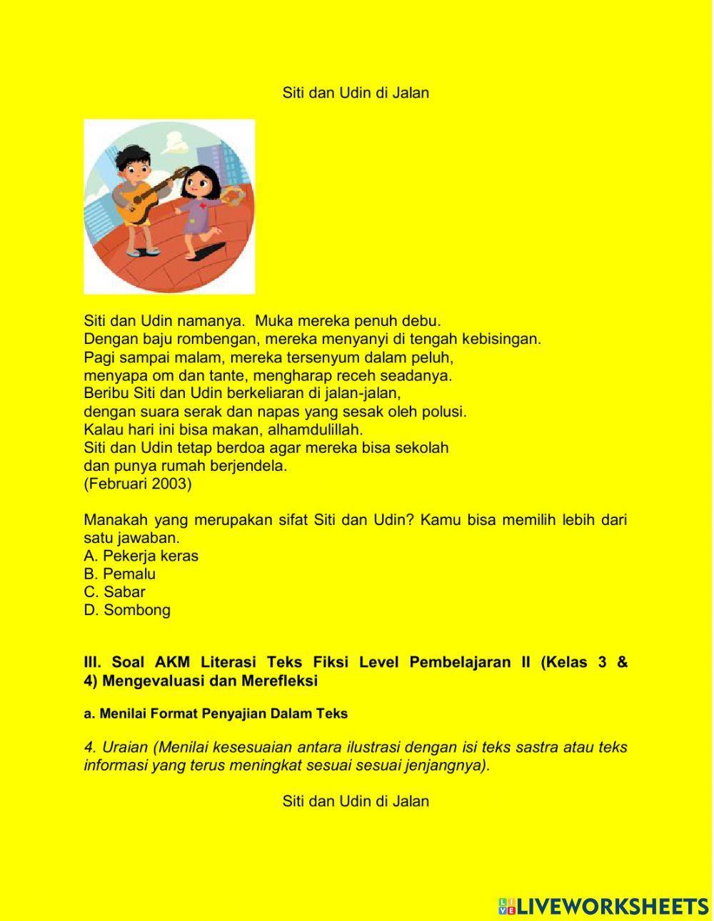 Soal akm literasi level 2