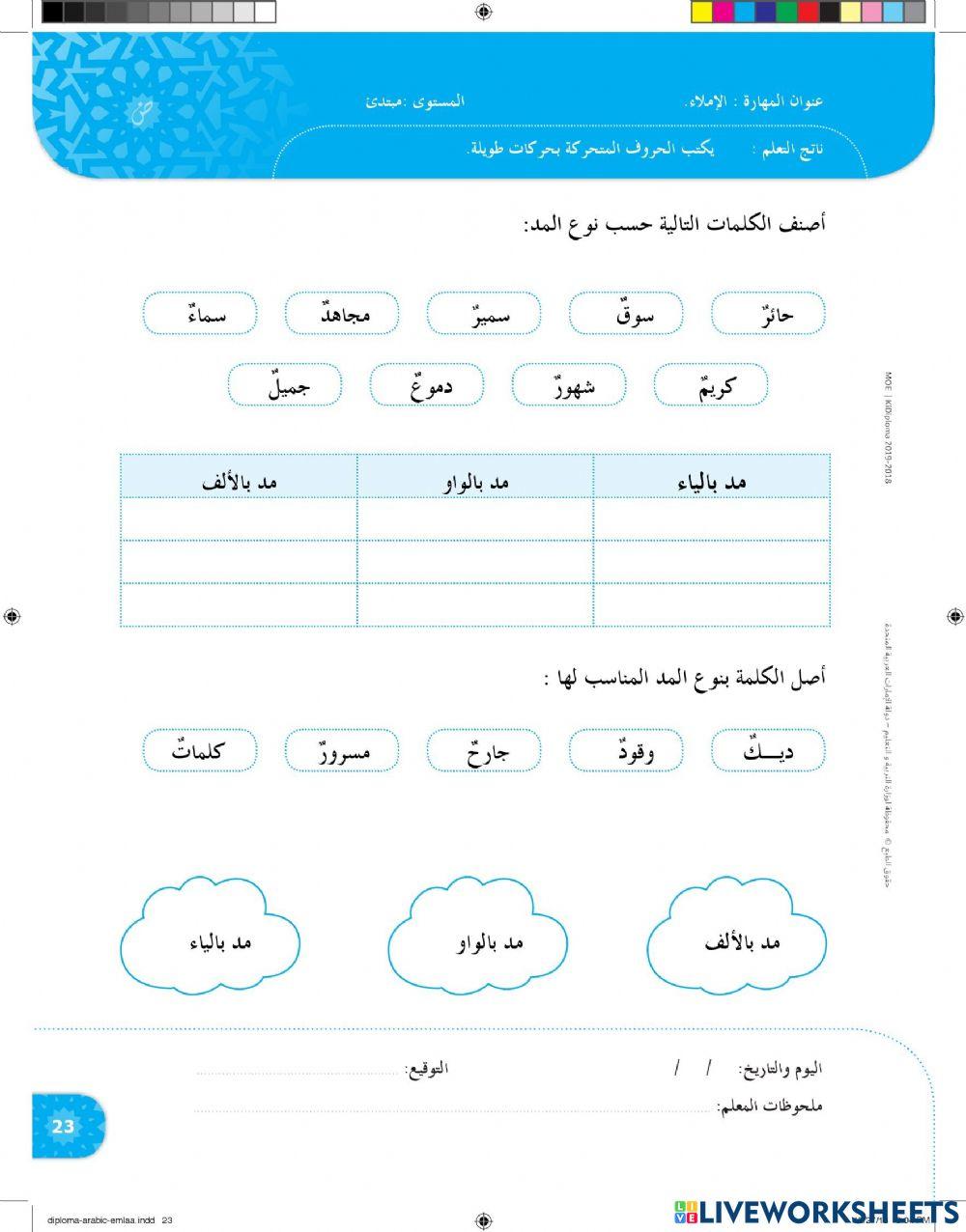المدود الثلاثة