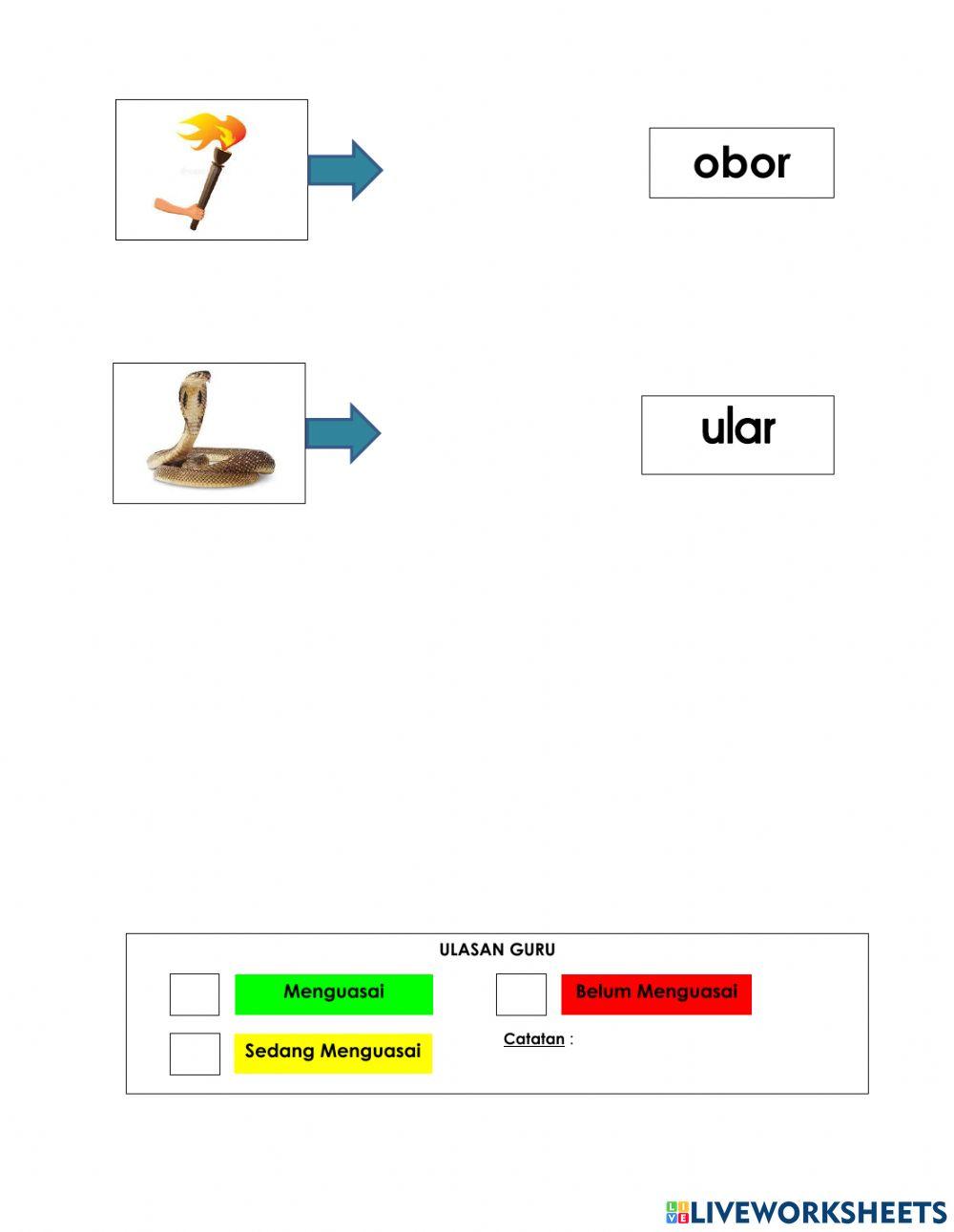 Kemahiran 10 : Perkataan V+KVK