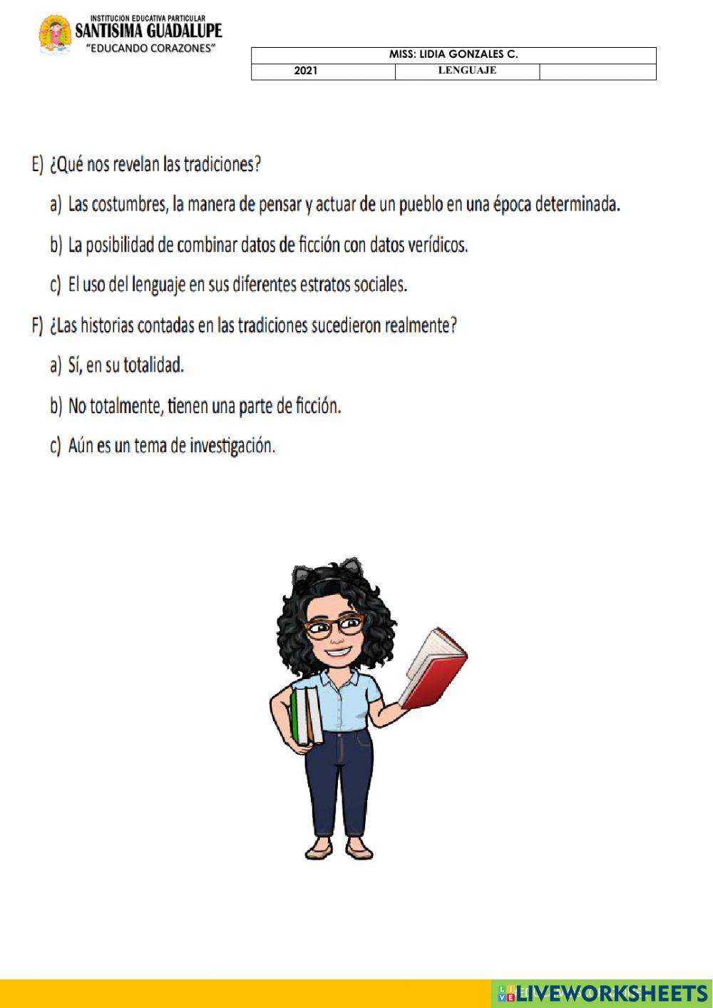 Tradiciones: CARACTERISTICAS ,ESTRUCTURA