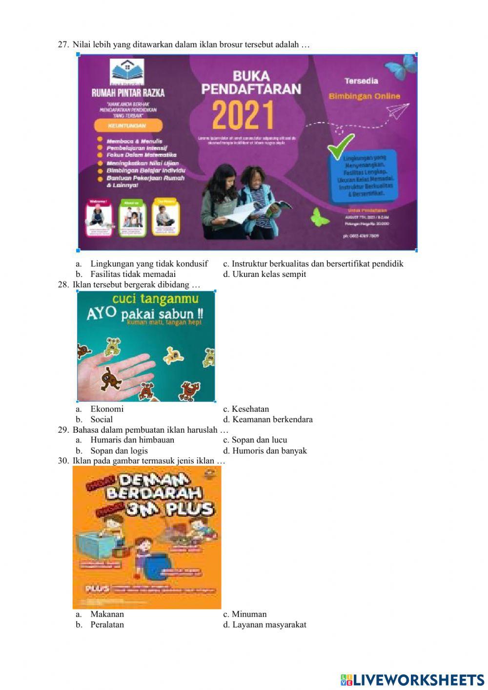 PAS Kelas 5 Bahasa indonesia