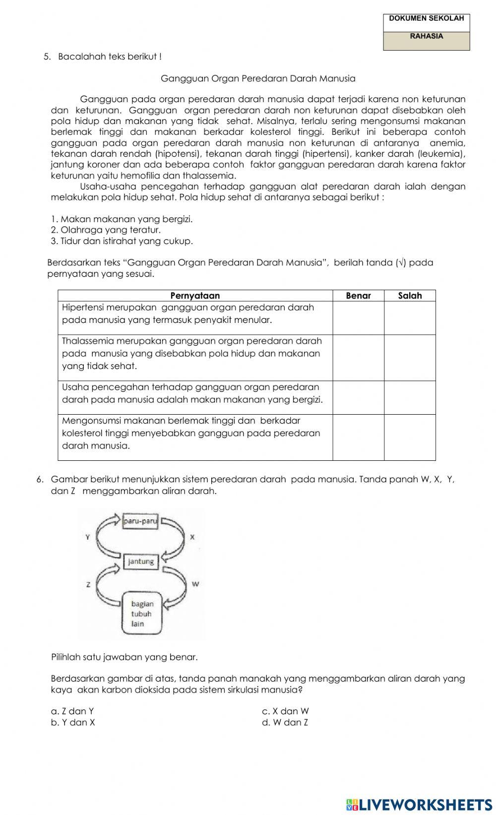 Ulangan semester tema 4