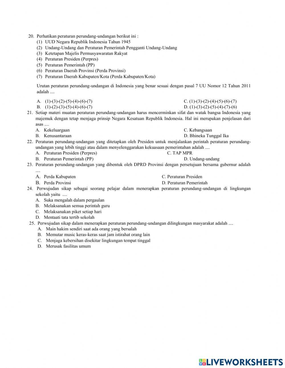 Penilaian akhir semester ganjil