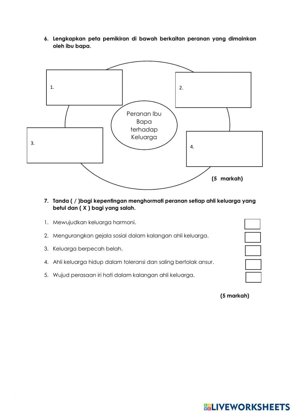 E-pentaksiran sejarah diri dan keluarga