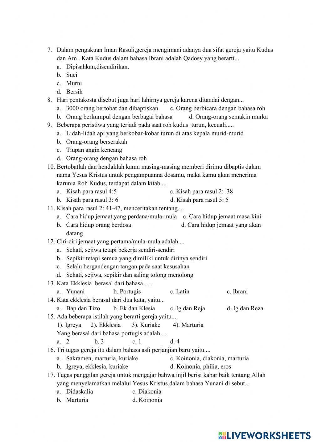 Pas ganjil pak kelas 9