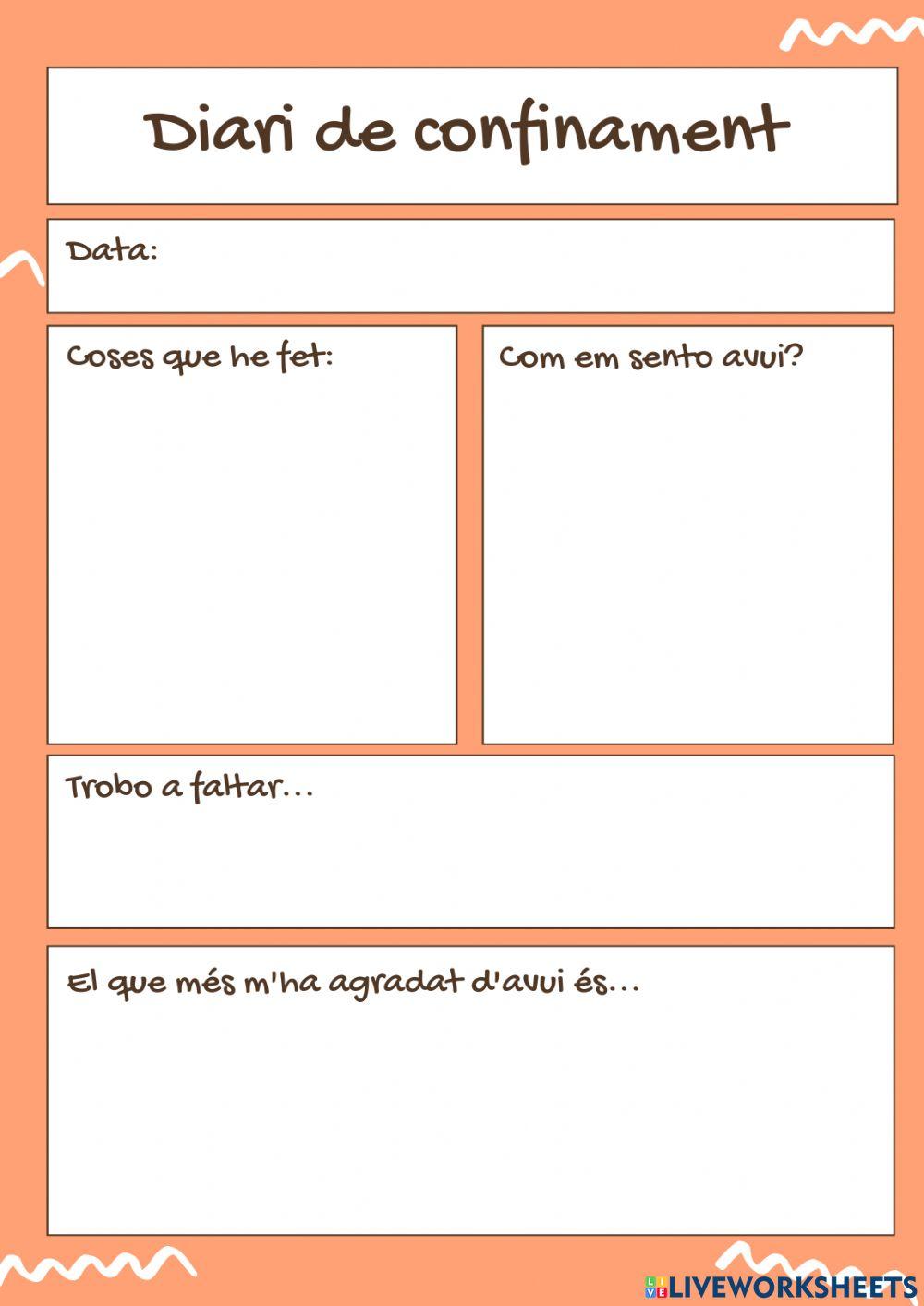 Diari de confinament