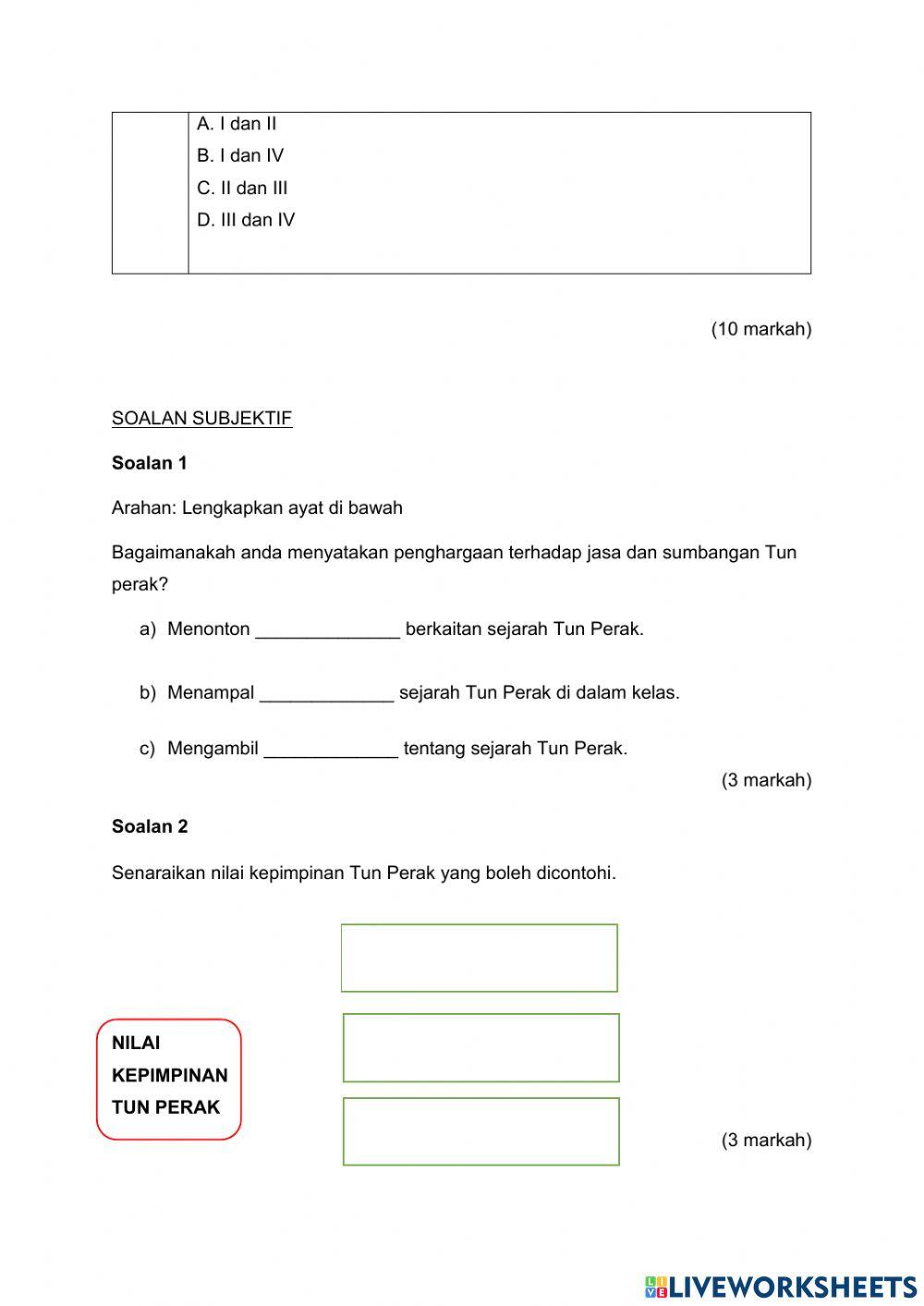 Unit 10: Tun Perak Laksamana Terbilang