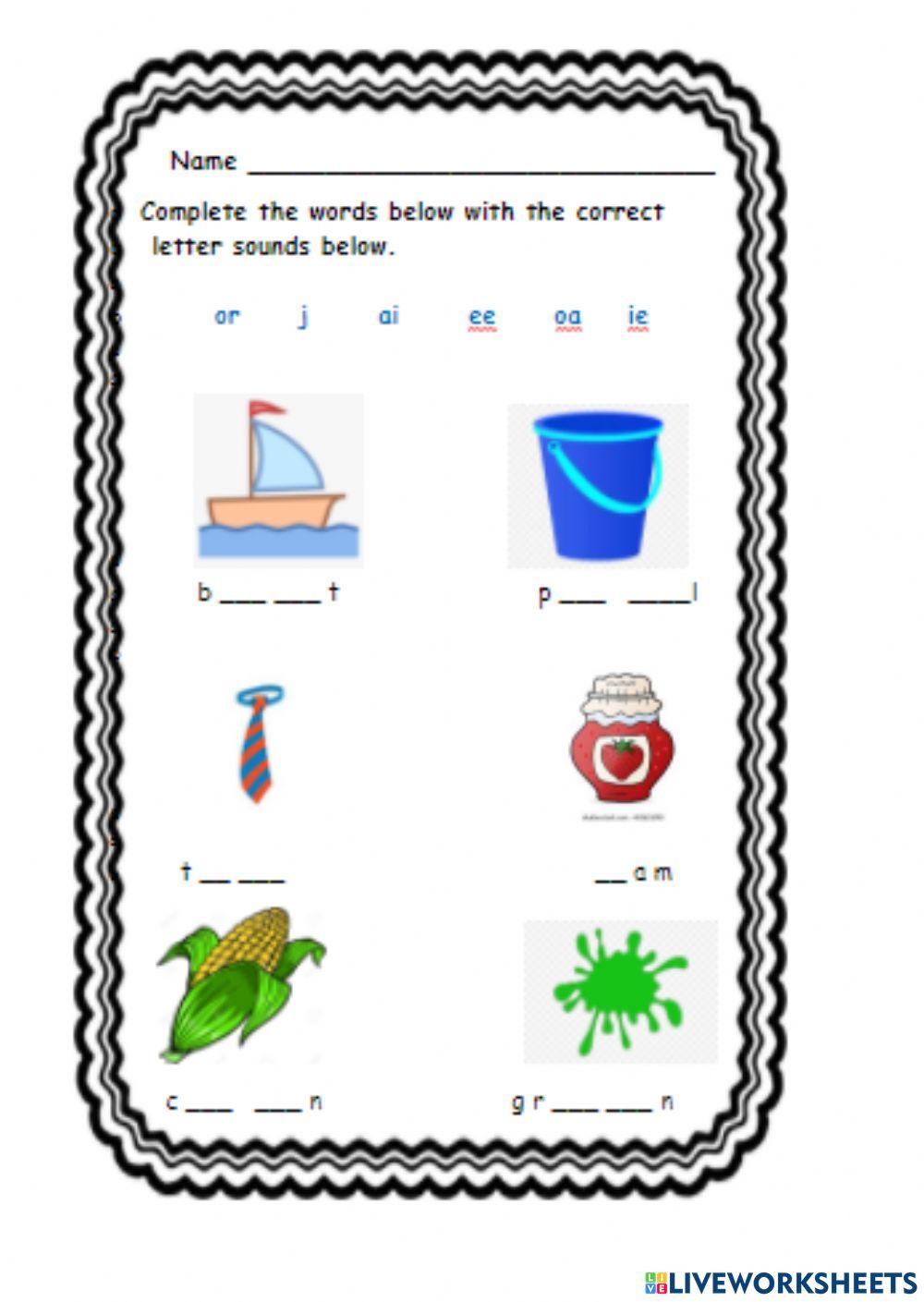 Jolly Phonics - Group 4 Revision