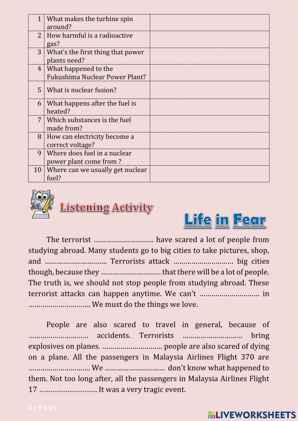 Nuclear power - reading