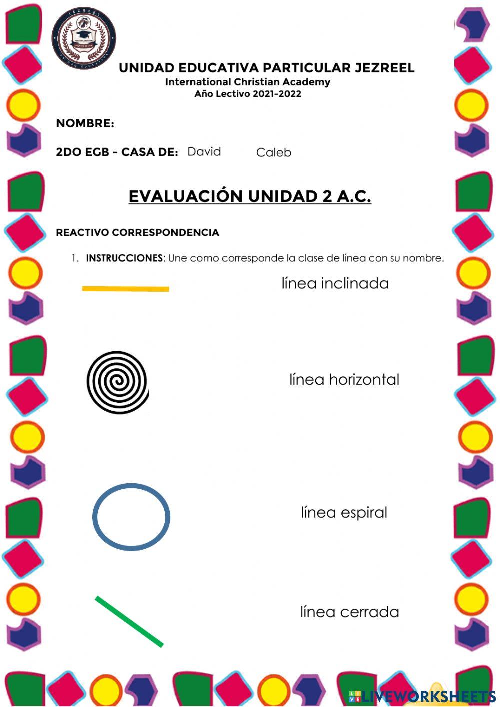 Actividad evaluativa
