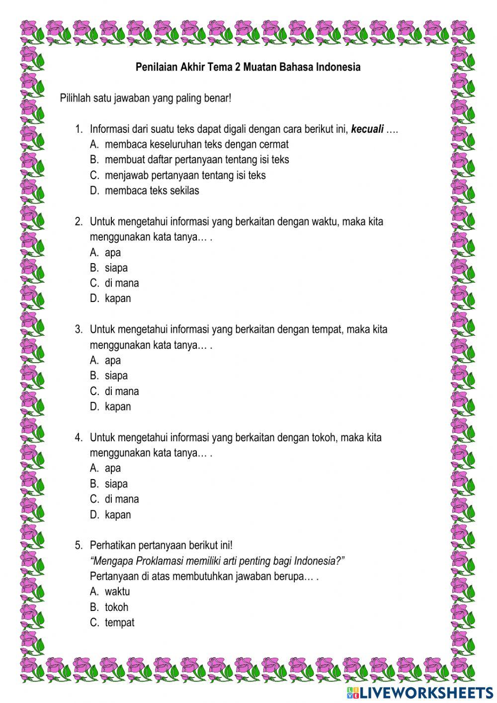 PAT2 Bahasa Indonesia