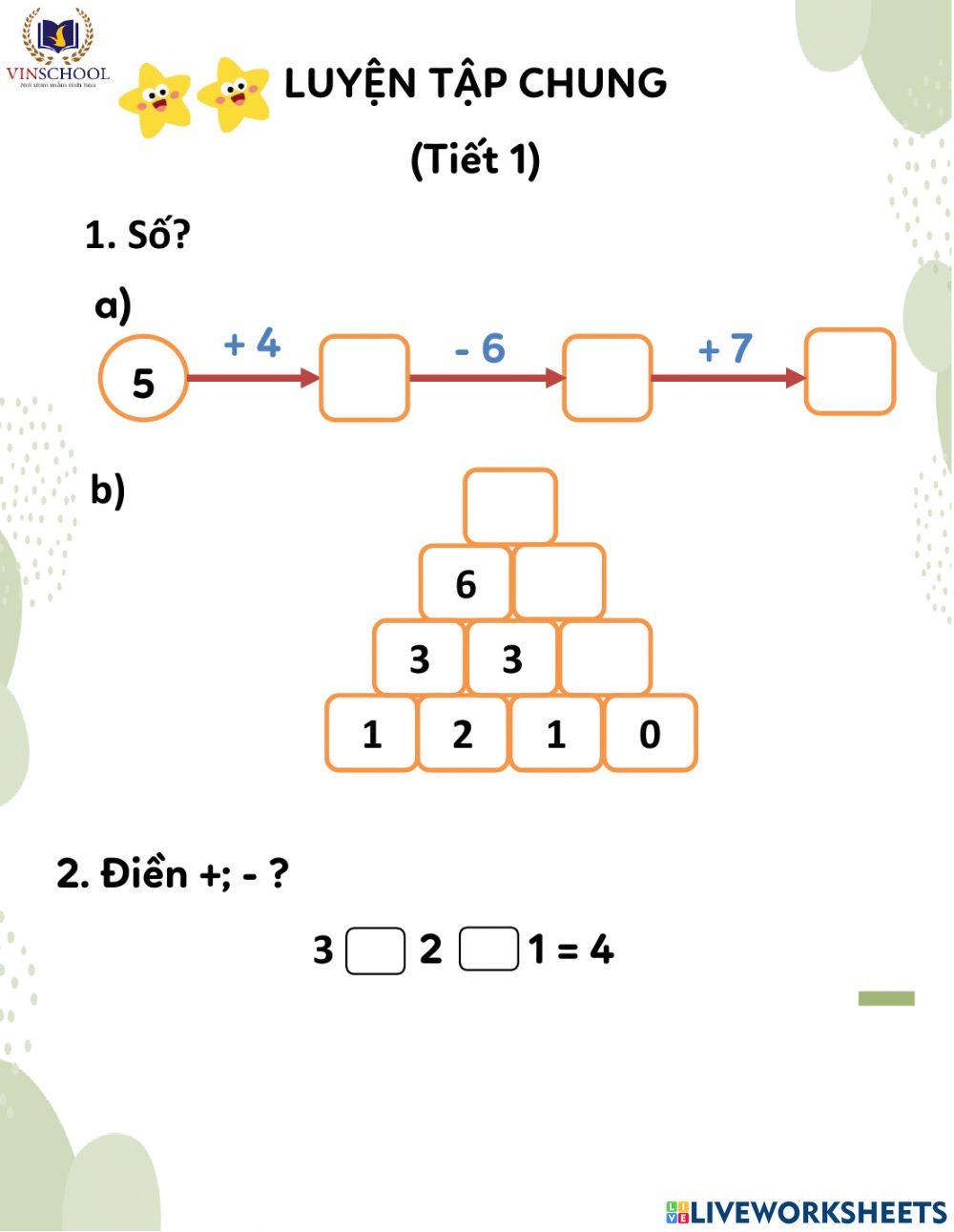 Toán luyện tập chung - chuẩn