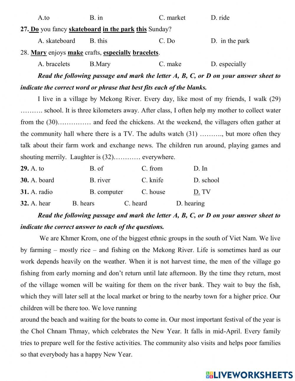 Giải đề thi thử-k8