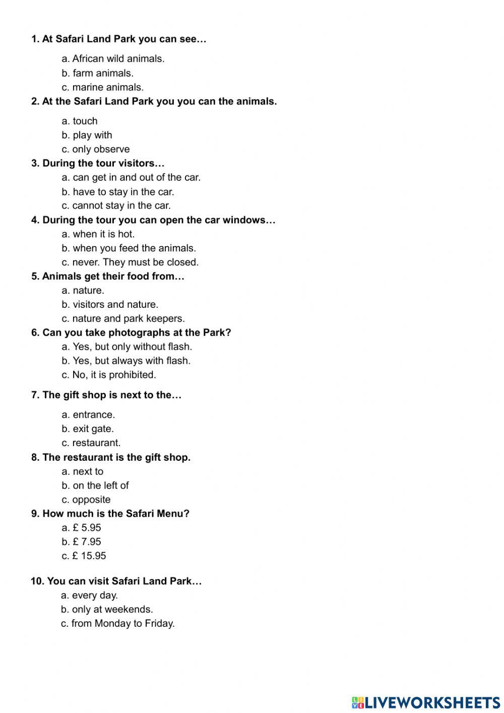 Welcome to Safari land Park