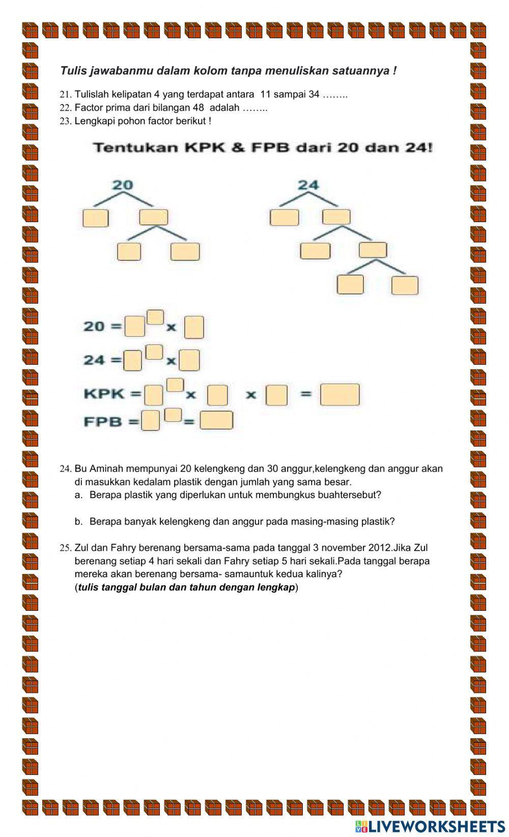 Pas ganjil mtk kelas 4