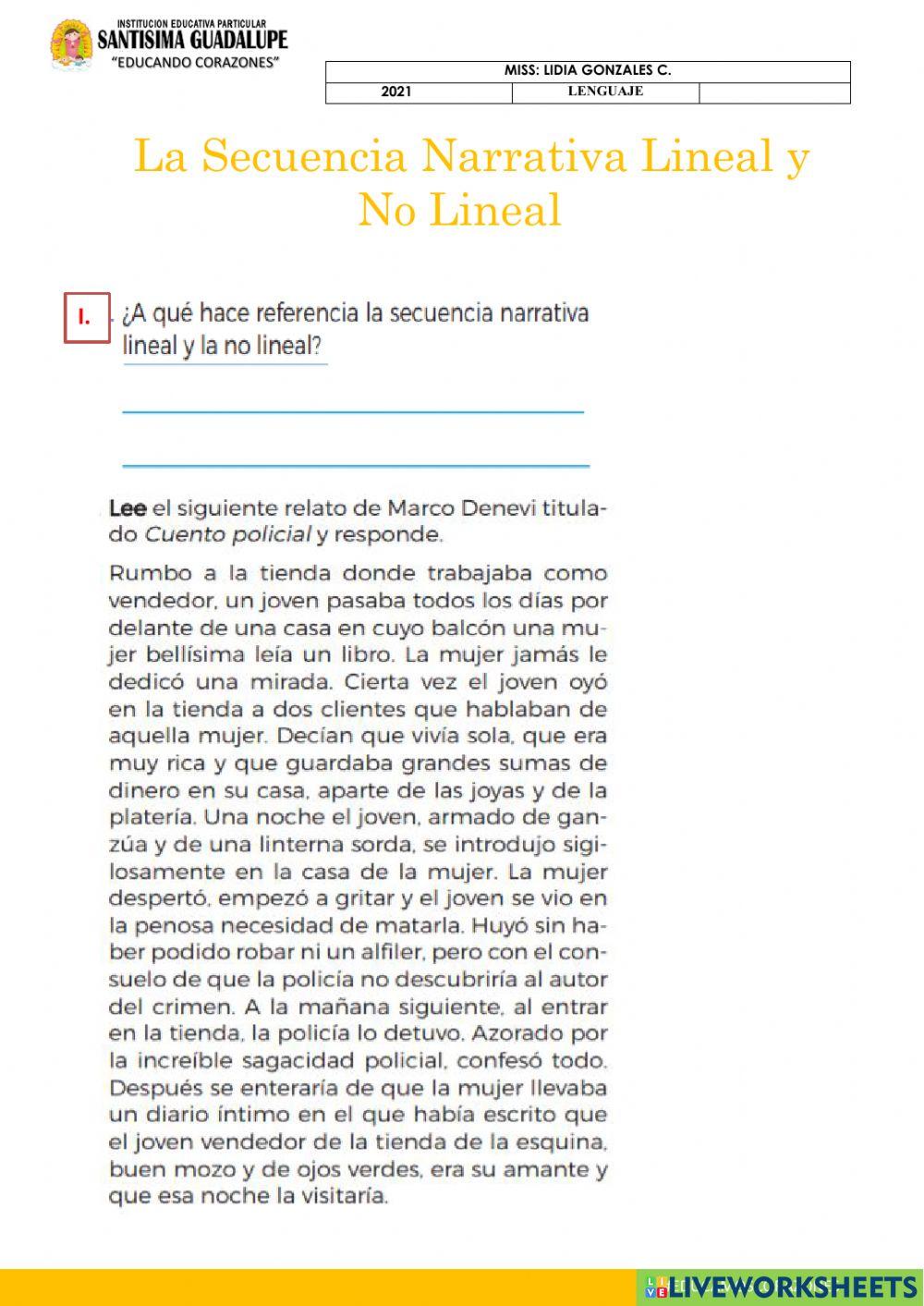Secuencia lineal y no lineal