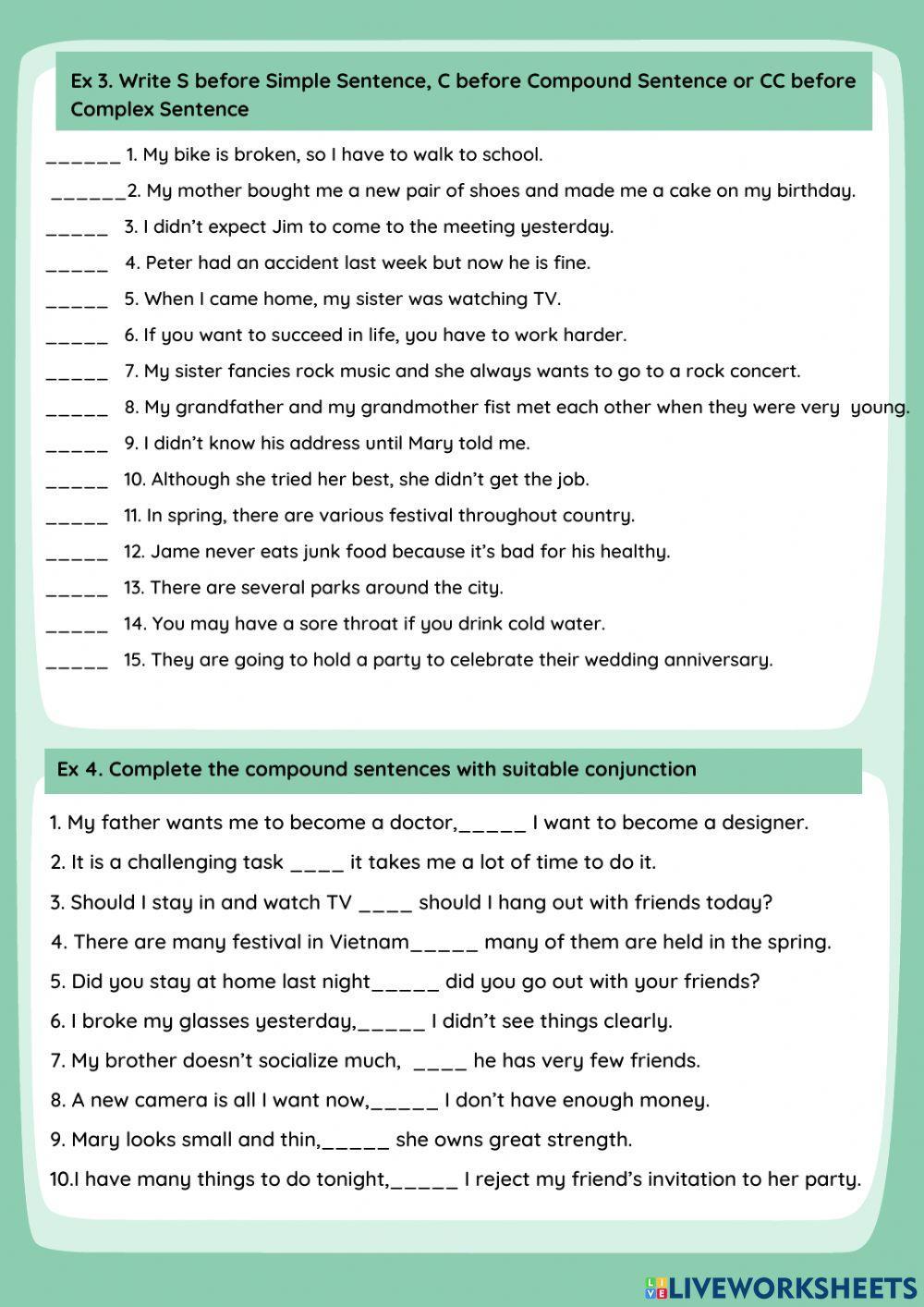 Worksheet 2-Unit 5-Grade 8