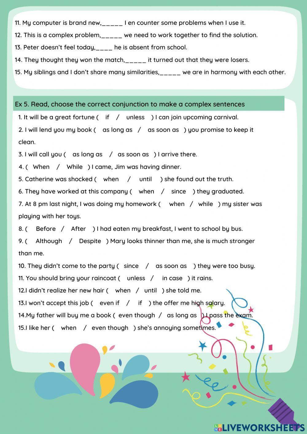 Worksheet 2-Unit 5-Grade 8