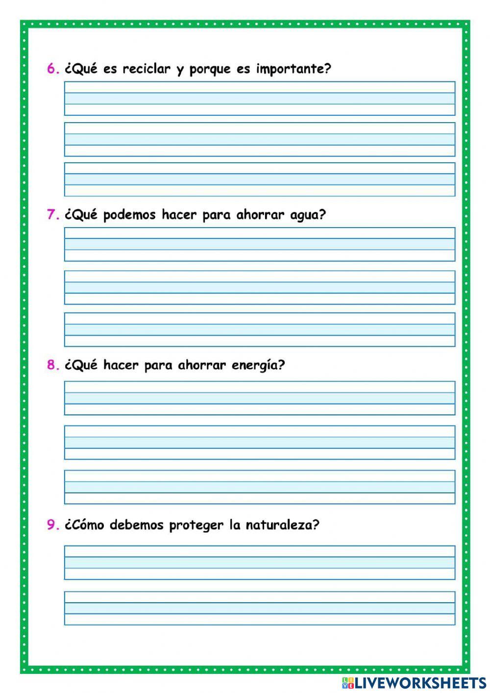 El cuidado del planeta