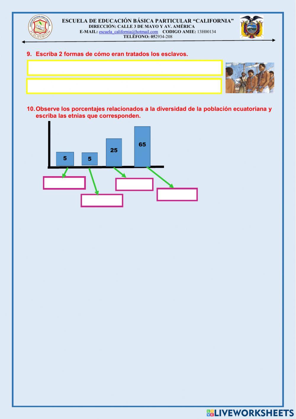EVALUACION DE EESS DE 7mO. 1ER. PARCIAL DEL 2DO. QUIMESTRE
