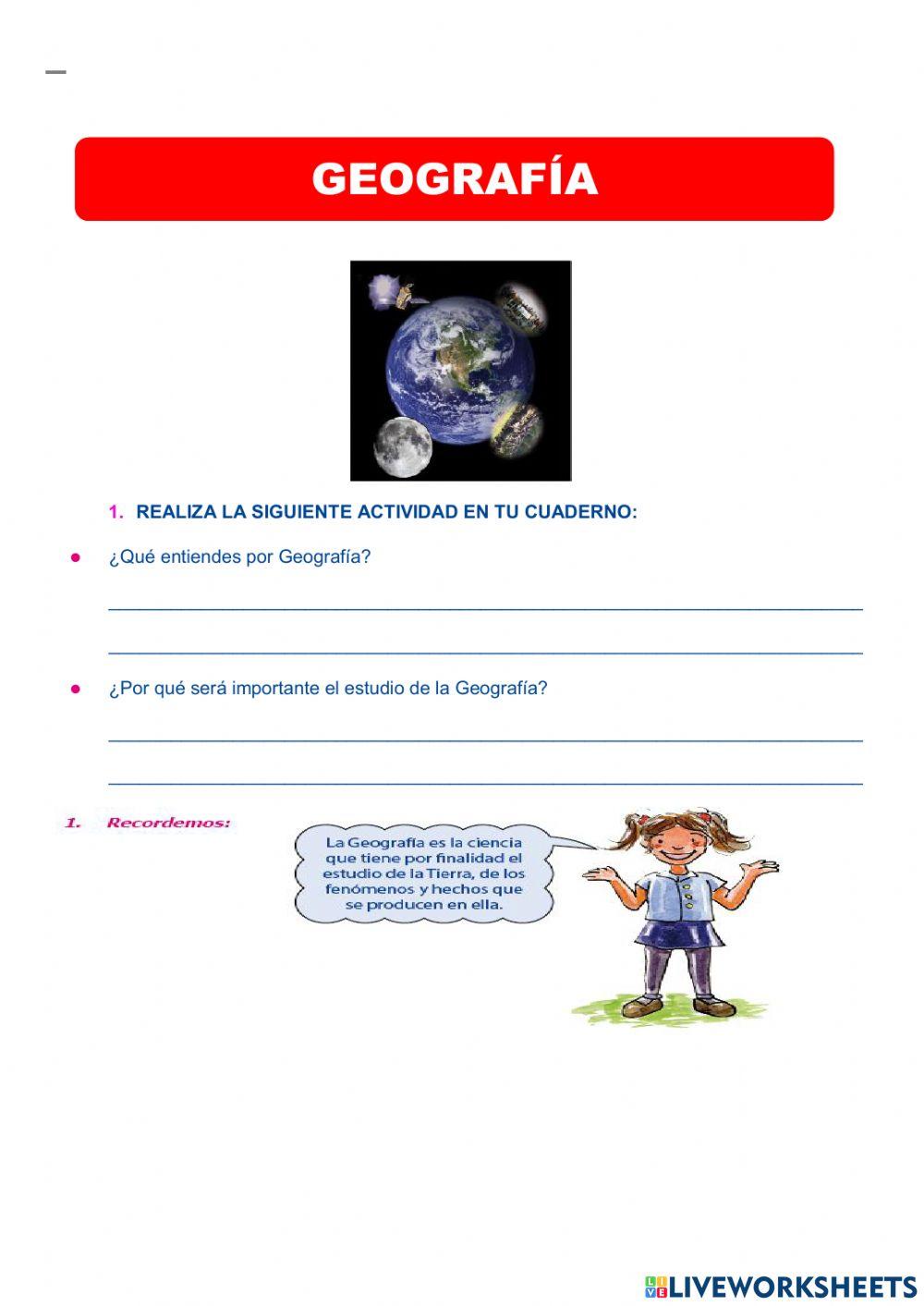 División de la geografía