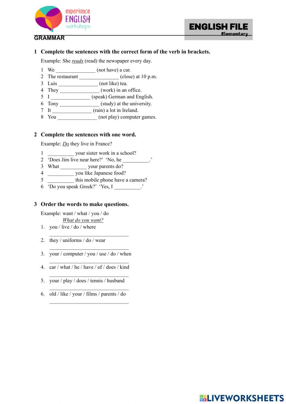 Experience english - elementary