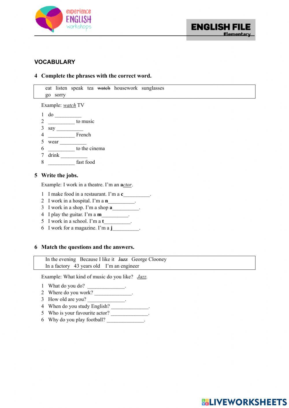 Experience english - elementary